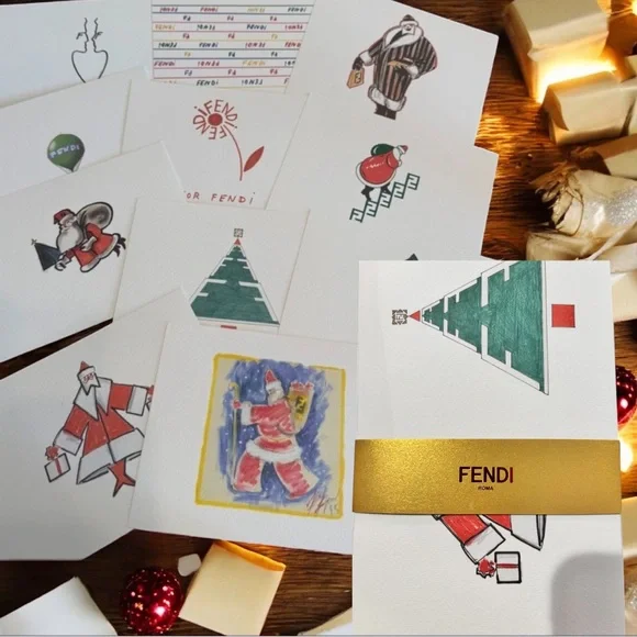Fendi Holiday Gift - Wax Sealer , Cards & Envelope Set - Picture 3 of 5